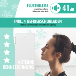 Bomann® Gefrierschrank Nofrost Freistehender 155 Liter Nutzinhalt, Total No Frost - Nie Wieder Abtauen - Schnellgefrierfunktion U. MultiAirflow-System, Türanschlag Wechselbar - GS 7325.1 Weiß 15 Bomann® Gefrierschrank Nofrost Freistehender 155 Liter Nutzinhalt, Total No Frost - Nie Wieder Abtauen - Schnellgefrierfunktion U. MultiAirflow-System, Türanschlag Wechselbar - GS 7325.1 Weiß -Küchen Profi 94d716b7d5a2fc4562ed9ea0466dccd6