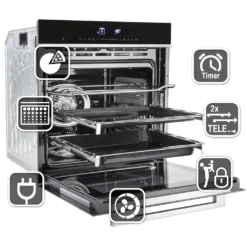 Backofen Und Kochfeld SET80192 -Küchen Profi 9663860d1745bc8b8ecce772d4198b71