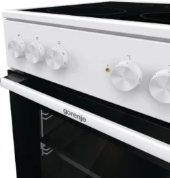 Gorenje GEC5A 21 WG Elektro-Standherd - Freistehend - Weiß - Glaskeramik-Kochfeld - 74 Liter - PerfectGrill - Pizzamodus 300°C - AquaClean -Küchen Profi 9858a120080e4e85fcbdbd8d14c9504d