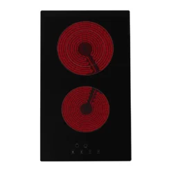 Simfer 30 Cm Glaskeramikkochfeld BIH 3025, Autarkes Elektro-Kochfeld, Glaskeramikkochfeld - 2 Kochzonen, 9 Leistungsstufen, Touch-Bedienung, Restwärmeanzeige, Kindersicherung, Rahmenlos