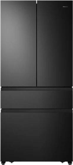 Hisense RF540N4SBF2 French Door Kühl-Gefrierkombination - 480L Fassungsvermögen - Total No Frost - Multi Air Flow - Super Cool - Holiday Modus - Türalarm - Versteckter Griff - Metal Glide Schublade -Küchen Profi 98b70d8cd5a23bc3651000bb78446219