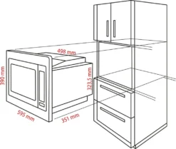 Bomann 3in1 Einbau-Mikrowelle Mit Grill Und Heißluft, 25 L Garraum, 8 Automatikprogramme, Auftaufunktion, Inkl. Grillrost Und Drehteller (Ø 27 Cm), 900 Watt, Edelstahl, MWG 3001 H EB -Küchen Profi 991a88b934fad20b7218ce73b5f496f1