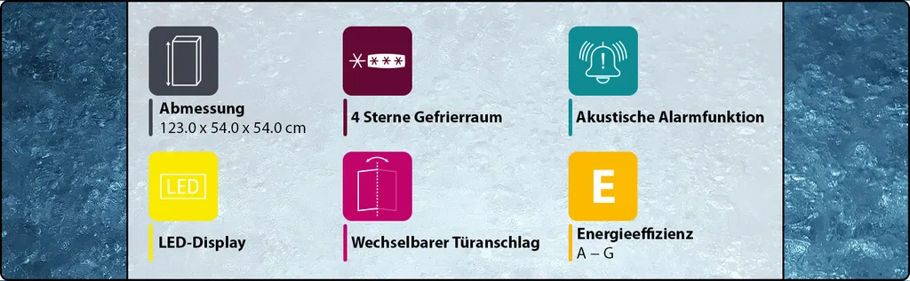 Bomann GS 7243 Gefrierschrank, 91 Liter, Mit Akustischem Tür-Warnsignal, LED Frontdisplay, Schnellgefrierfunktion Und 4 Sterne-Kennzeichnung, Weiß 8 Bomann GS 7243 Gefrierschrank, 91 Liter, Mit Akustischem Tür-Warnsignal, LED Frontdisplay, Schnellgefrierfunktion Und 4 Sterne-Kennzeichnung, Weiß – Bild 6
