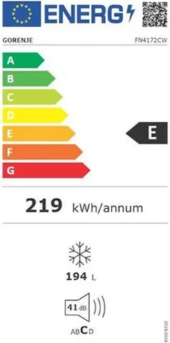 Gorenje - FN4172CW - Gefrierschrank - Weiß - Rauminhalt Gesamt: 194 Liter - No Frost – 4-Sterne-Gefrierfach - Türanschlag Wechselbar -Küchen Profi 9ac15b66d9d55cce17d3126a44f26460