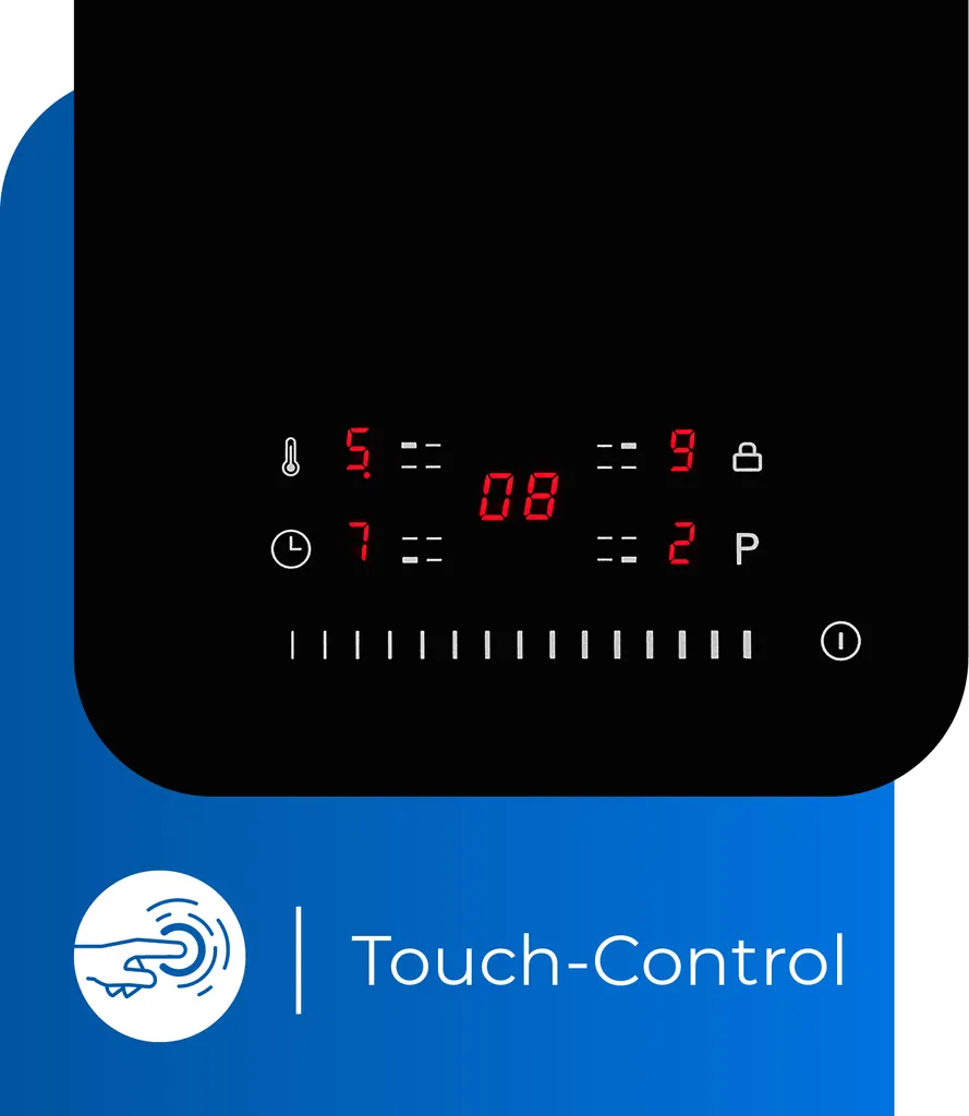 Exquisit Induktionskochfeld EKI 802-19 S | Timer | Restwärmeanzeige | Schwarz 5 Exquisit Induktionskochfeld EKI 802-19 S | Timer | Restwärmeanzeige | Schwarz – Bild 3