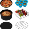 Cosori Heißluftfritteusen Zubehör 6er Set Für 5.5 L Modelle, Geeignet Auch Für Alle Anderen Marken -Küchen Profi 9c552bbc45f5f7265927a416e5cfcd4d