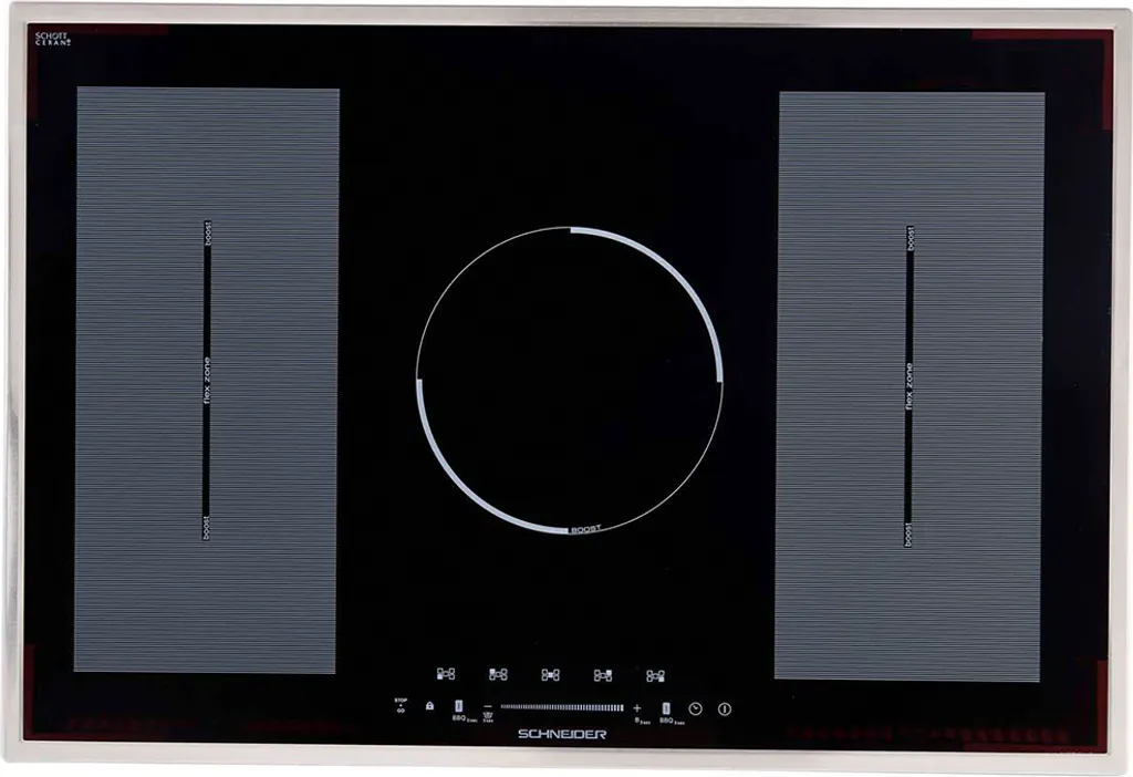 SCHNEIDER Induktionskochfeld Mit Edelstahlrahmen Schott CERAN® IF77-1.2FZBWSG 5 SCHNEIDER Induktionskochfeld Mit Edelstahlrahmen Schott CERAN® IF77-1.2FZBWSG – Bild 3