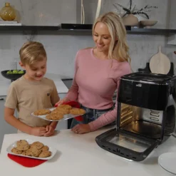 Starlyf® Air Oven XXL – 12 Liter Heißluftfriteuse Mit 10 Programmen Und Rotisserie-Funktion, Drehspieß, LED Display Mit Touch Screen, 1700 Watt , Ohne ÖL - Airfryer, Heißluft, Fritteuse, Heißluftofen, Backofen, Dehydrator, Grill -Küchen Profi 9e3df7ca49577f39bc3acb97fa7a095a