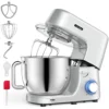 Homlee Küchenmaschine,Mit Knet- Und RüHrfunktion Leistungsstarke 1800W Küchenmaschine Mit GroßEr 7.2 Liter EdelstahlschüSse Inkl. RüHraufsatz, Knethaken & Schneebesen,Spritzschu -Küchen Profi 9f20b6ff9f9e67d4306055585b741723