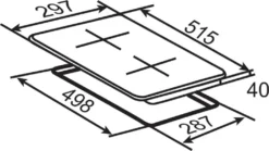 KF-IX-2F Glaskeramik Doppelkochplatte Edelstahl 230V Autark 2 Einbau 10 KF-IX-2F Glaskeramik Doppelkochplatte Edelstahl 230V Autark 2 Einbau -Küchen Profi a0822ab171763d793cc848c491c8f725