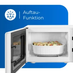 Exquisit Mikrowelle MW 802 | 700 Watt | Timer | Auftaufunktion | Weiß -Küchen Profi a178632cdd97864724142d81c0dc82bf