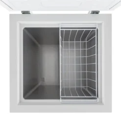 Klarstein Gefrierschrank Gefriertruhe - Tiefkühltruhe 100 Liter - Herausnehmbarer Hängekorb - Freistehend - Bodenrollen - Weiß Tiefkühlschrank Freistehend Gefriertruhe Gefrierschrank Groß Kühltruhe Gefriergeräte -Küchen Profi a1817107fdd13497fb02015f98eb0167