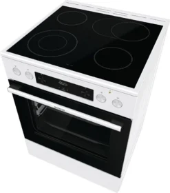 Gorenje GECS6C 70 WPA Elektro-Standherd - Glaskeramik-Kochfeld - 71 Liter - ExtraSteam - GentleClose - AirFry - Versenkbare Knebel - AquaClean - PerfectGrill - Teleskopauszüge - Weiß -Küchen Profi a1a333f32ad3acb2de0ea3983ca3287c