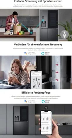 LG GSXV91PZAE Kühl-Gefrierkombinationen - Platin Silber -Küchen Profi a1add8ed72a51257782421ef940c9f92