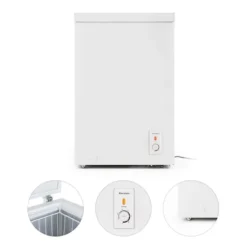 Klarstein Gefrierschrank Gefriertruhe - Tiefkühltruhe 100 Liter - Herausnehmbarer Hängekorb - Freistehend - Bodenrollen - Weiß Tiefkühlschrank Freistehend Gefriertruhe Gefrierschrank Groß Kühltruhe Gefriergeräte -Küchen Profi a1c114b36f57b606c525247be657559b