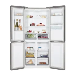 HOOVER HSC818FXWD - Kühlschrank Mit Mehreren Türen - 432L - Total No Frost - H 183 Cm X L 83 Cm - 41 DB (A) - Faux Inox -Küchen Profi a2db74f762b5c6266fbbe6115d604a84