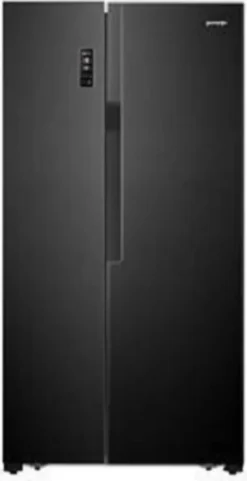 Gorenje NRS918EMB Side-by-Side - Schwarz - Freistehend - 519L Fassungsvermögen (334 Liter Kühlfach & 185 Liter Gefrierfach) - NoFrost Plus - LED-Innenbeleuchtung - Twist Ice Maker -Küchen Profi a3f318d7a367793dadeec791f146b6f3