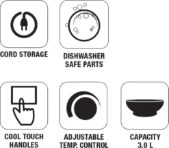 Melissa 16290024 Fritteuse Kaltzone 3 Liter Edelstahl 2200 Watt -Küchen Profi a45fba2b12f031ee6eefd122d577f060