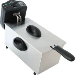 Fritteuse DESKI 3 Liter Edelstahl Schwarz 2000 Watt Friteuse -Küchen Profi a5111a31cf9cb6622ade98c78d2b3c94
