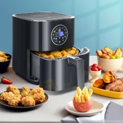 Aigostar Mini Cube -3,5L, 7 In 1 Heißluftfritteuse Heisluft Airfryer Mit Schneller Luftzirkulation Und 60 Min Timer, Auto-Off Sicherheitssensoren Fritteuse, Antihaft-Korb, Schwarz -Küchen Profi a562af4e9dcf3b38202e81e81b6f9e66