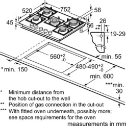 Siemens Gaskochfed EP7A6QB90 - 5 Zonen, 75cm -Küchen Profi a664233375cca2be5778af706c6a4b9a