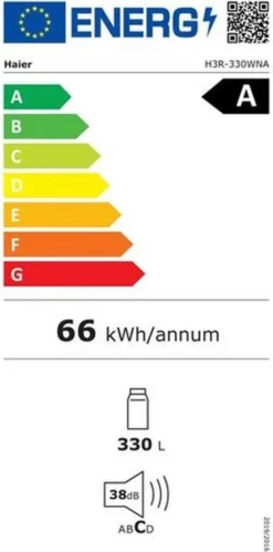 Haier H3R-330WNA THE ONE -Kühlschrank Der A-Klasse No Frost, TRI Zone, Inverter Compressor -Küchen Profi a6893b3ce3e4128f37886075fcf2fd54