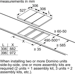 Bosch PRA3A6B70 Domino Gaskochfeld 30cm Serie 8 -Küchen Profi a722374777113b54269ad36125e1f391