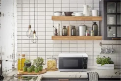 Sharp YC-MG02E-W, Arbeitsplatte, 20 L, 800 W, Berührung, Blau, Weiß, 1000 W -Küchen Profi a737512d52b632a1534b9cc27bb14605