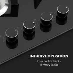 Klarstein Trifecta 4 Gaskochfeld ,4-flammig ,autark ,60 Cm ,Einbau ,Triangle-Brenner ,Erdgas/Propangas ,Sicherheitsventile ,automatische Abschaltung ,Gusseisen ,Glaskeramik Ø 6 Mm ,schwarz -Küchen Profi a8be0ef4f4e50413e1636405f0a7a6a5