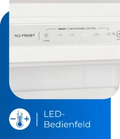 Exquisit Gefrierschrank GS231-NF-H-040D Weiss | 161 L Nutzinhalt | NoFrost | Umluftkühlung | LED-Anzeige | Wechselbarer Türanschlag -Küchen Profi a8d5814e72e4c3e9565688618d677a8d