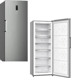 PKM Stand Gefrierschrank / Kühlschrank KSGS415 IX NoFrost 70cm Breit, 380Liter Inox-Design
