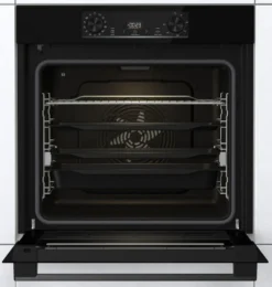 Gorenje BPS6737E14BG Einbau-Elektrobackofen, Schwarz, 77 L Volumen, 59,5 Cm Breite, Ober-/Unterhitze + Umluft, Selbstreinigungsfunktion, Display, Integrierte Uhr -Küchen Profi a9403ddd43e6fb000183b5a76f114413