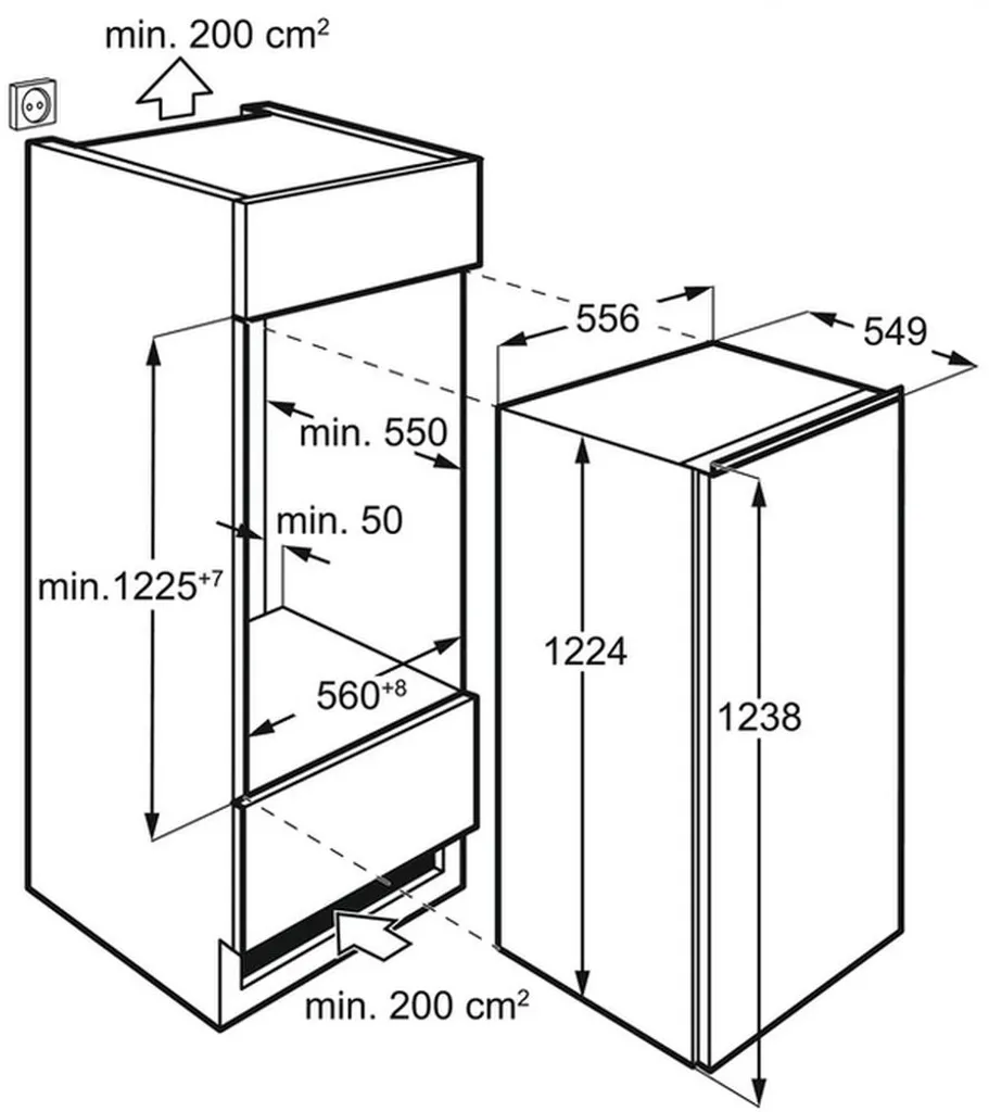 AEG - SFB612F1AF - Einbau-Kühlschrank - Festtürtechnik 4 AEG - SFB612F1AF - Einbau-Kühlschrank - Festtürtechnik – Bild 2