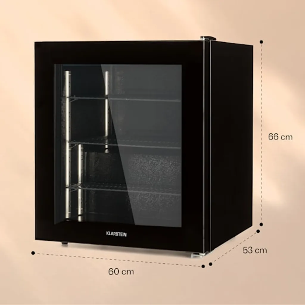 Klarstein IceAge 88 Gefrierschrank 88 Liter - 3 Etagen - Thermostat - Temperaturbereich: 0 Bis -18 °C - Kompressionskühlung - Glasfront 8 Klarstein IceAge 88 Gefrierschrank 88 Liter - 3 Etagen - Thermostat - Temperaturbereich: 0 Bis -18 °C - Kompressionskühlung - Glasfront – Bild 6