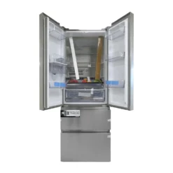 Hisense RF632N4WIE French Door Kühl-Gefrierkombination/ NoFrostPlus/ Inverter-Kompressor/ Wasserspender/ CrispZone/ 200 Cm/ Kühlteil 336 L/ Gefrierteil 149 L/ 38 DB/ 295 KWh/ Jahr/ Inox-Look -Küchen Profi add1f45b486bcbf5b2de2ac52c71c238