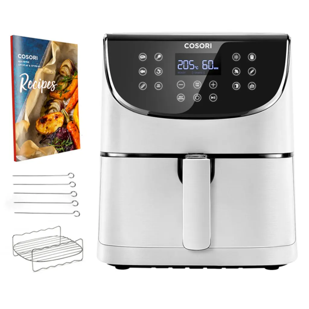 Cosori Premium 5,5-Liter Heißluftfritteuse Mit Spießgestell, Schwarz 18 Cosori Premium 5,5-Liter Heißluftfritteuse Mit Spießgestell, Schwarz – Bild 16