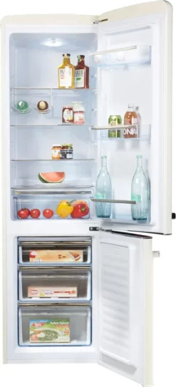 Amica KGCR 387 100 B, Kühl-/Gefrierkombination Im Retro Design, 181 Cm Höhe, Coffee Cream, -Küchen Profi b05b6eeae65d818e8ea54b9ede8db5bb