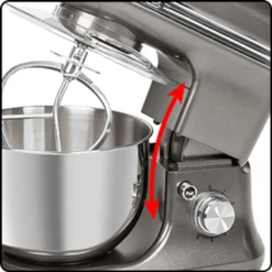 ProfiCook Knetmaschine Vintage PC-KM 1197 Anthrazit/edelstahl 1.200 Watt -Küchen Profi b12f9b8fdb6f28d04628f366c0884033