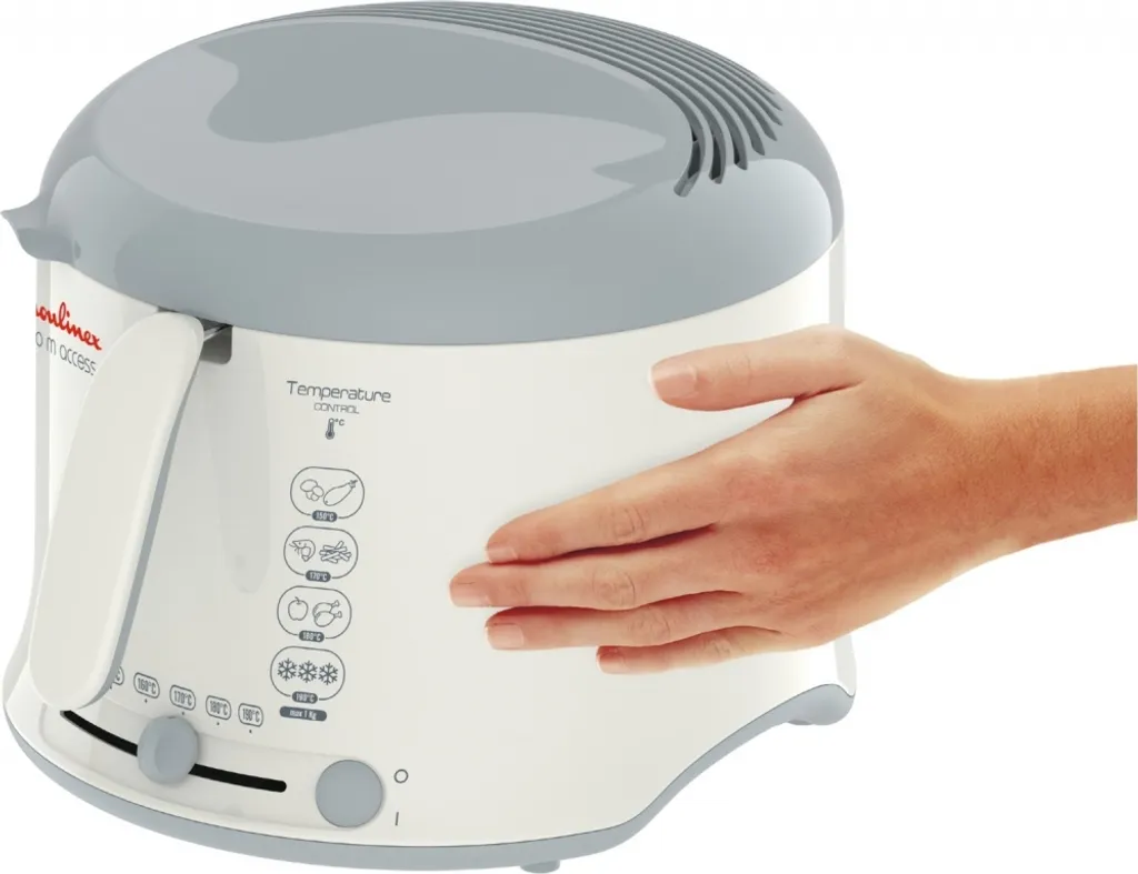 Moulinex Fritteuse AF1211 Uno M Access 1600 Watt Weiß/hellgrau 5 Moulinex Fritteuse AF1211 Uno M Access 1600 Watt Weiß/hellgrau – Bild 3