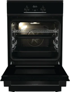 Gorenje GEIT5C 60 BPG Elektro-Standherd Mit Induktionskochfeld - 50 Cm - 70 Liter - Kindersicherung - Schnellaufheizung - AirFry - Pizzamodus 300°C - Teleskopauszüge - AquaClean - BridgeZone - Schwarz -Küchen Profi b2ed63f5753087419d6dc7b78edf5e91