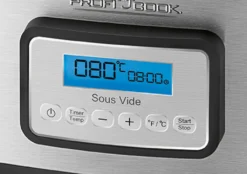 ProfiCook Sous Vide Garer PC-SV 1112, Edelstahlgehäuse, Punktgenaues Garen Von Speisen, Inkl. Schongar-, Joghurtmaker Und Warmhaltefunktion -Küchen Profi b58cb98971d7ac17ce53d8a72c72bfd8
