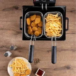 Edelstahl Doppel-Fritteuse 5 Liter EPIQ 80000703 -Küchen Profi b5b6ca3c2676df64cb18e8c8b2eeb1e0