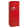 Retro-Kühlschrank Rot Mit 172 Liter + 4 Sterne Tiefkühlfach Mit 39 Liter BxTxH: 54,6 X 64,6 X 149,7 Cm -Küchen Profi b629db24bc45c5d8d457c0e9e1d17504