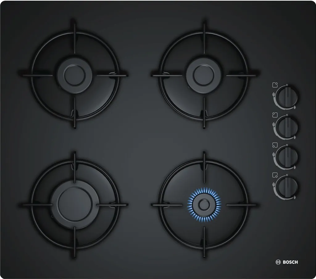 Bosch POP6B6B10 60cm Gaskochfeld Schwarz Hartglas GAS KOCHFELD Autark 3 Bosch POP6B6B10 60cm Gaskochfeld Schwarz Hartglas GAS KOCHFELD Autark
