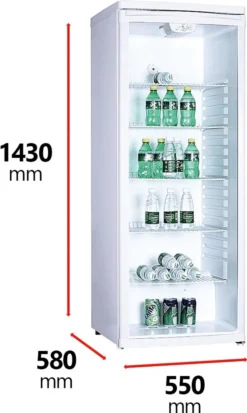PKM Glastürkühlschrank Flaschenkühlschrank Getränkekühlschrank GKS255 - 143 Cm -Küchen Profi b71517ebb69816afaaa3d68dcac85015