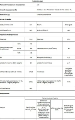 AEG - ABB688E1LS - Einbau-Gefrierschrank - Schlepptürtechnik -Küchen Profi b71734fa86f568e4605aaca51f25dcc9