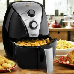 Cuisinier DeLuxe Heißluft-Fritteuse - 3,2 Liter 1300-1500 Watt -Küchen Profi b805c2fbe8d56ec8d057fde166a64604