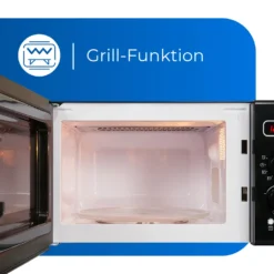 Exquisit Mikrowelle RMW720-3GDIG Schwarz | 20 Liter Nutzinhalt | 700 Watt | Schwarz -Küchen Profi b91919f48bf520193d4a0017d68bb4f6