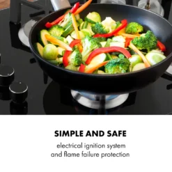 Klarstein Trifecta 4 Gaskochfeld ,4-flammig ,autark ,60 Cm ,Einbau ,Triangle-Brenner ,Erdgas/Propangas ,Sicherheitsventile ,automatische Abschaltung ,Gusseisen ,Glaskeramik Ø 6 Mm ,schwarz -Küchen Profi b9d192ff87742cef3556c24da0522226