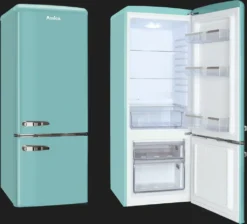 Amica KGCR 384 150 T Kühl-/Gefrierkombination Retro LED-Innenbeleuchtung -Küchen Profi b9e04de09a4a8a030601454e991122a1